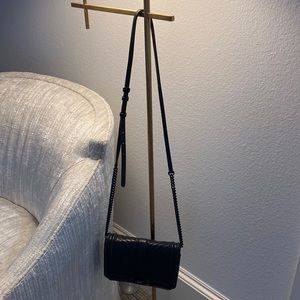 Rebecca Minkoff small leather crossbody bag in black